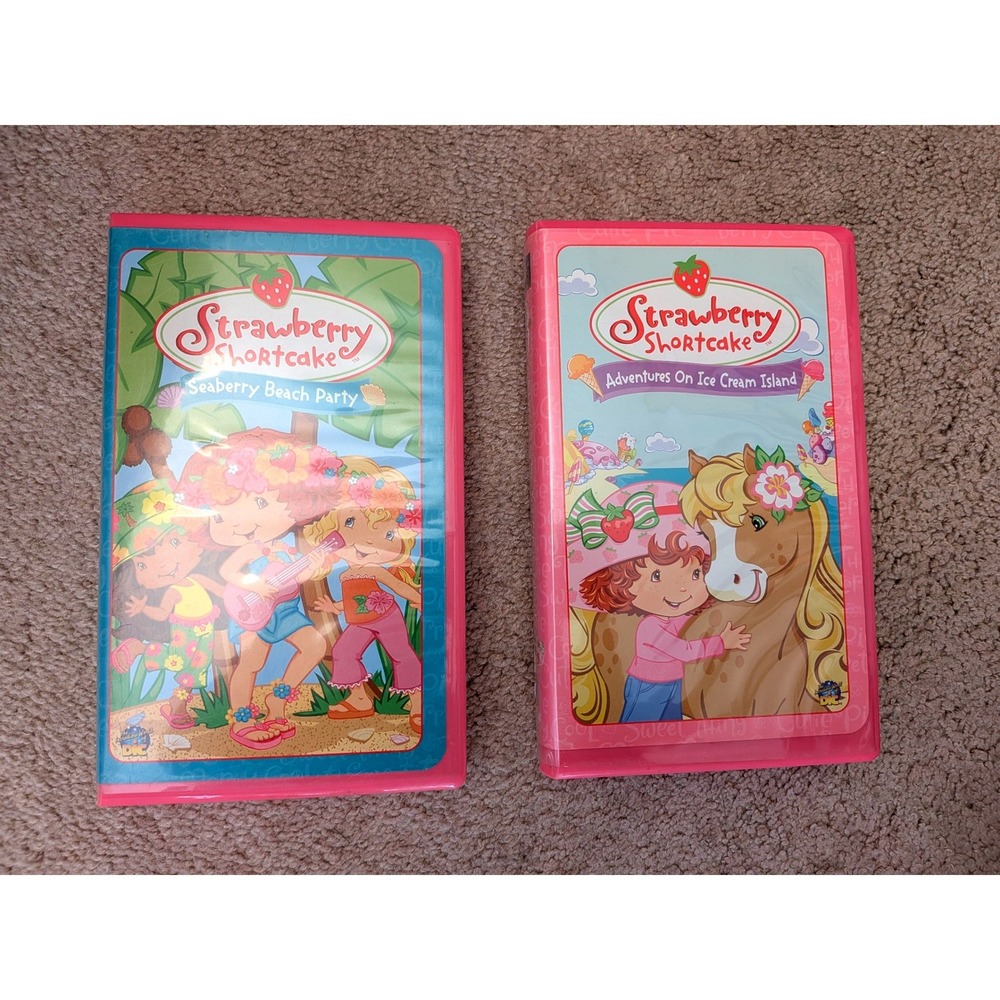 Strawberry Shortcake VHS Lot Seaberry Beach Party Adventures Ice Cream